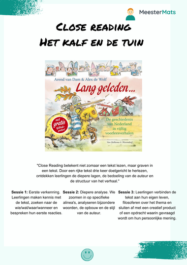PDF-voorbeeld met gedeeltelijke blur: Het kalf en de tuin