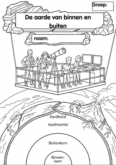 PDF-voorbeeld met gedeeltelijke blur: De aarde van binnen en buiten
