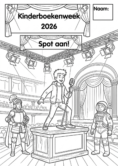 PDF-voorbeeld met gedeeltelijke blur: Kinderboekenweek 2026